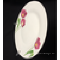 plato de porcelana blanca a granel, placa plana